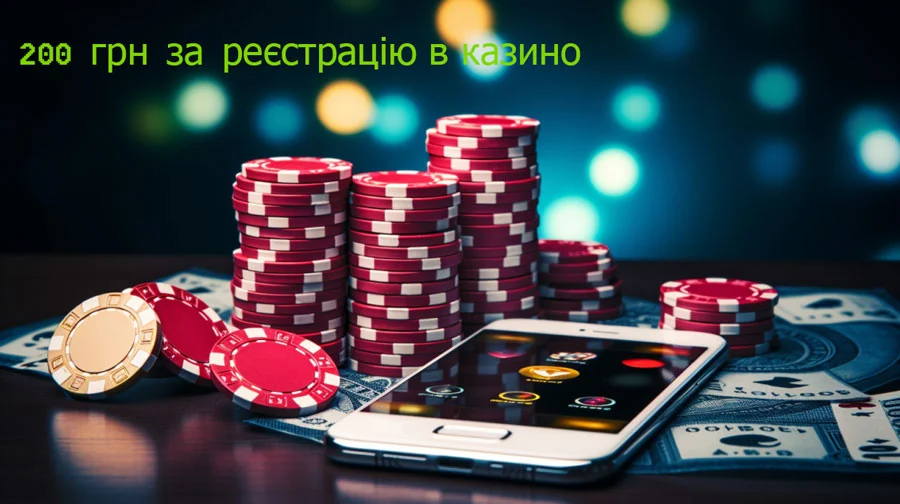 200 грн за реєстрацію в казино онлайн